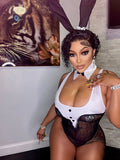 Black/White Bunny Lingerie