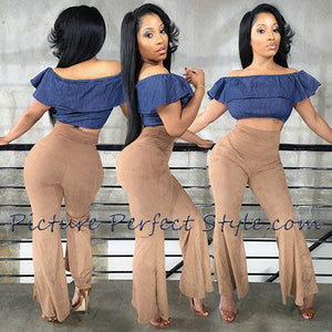 Ultra Stretch Suede High Waist  Pants