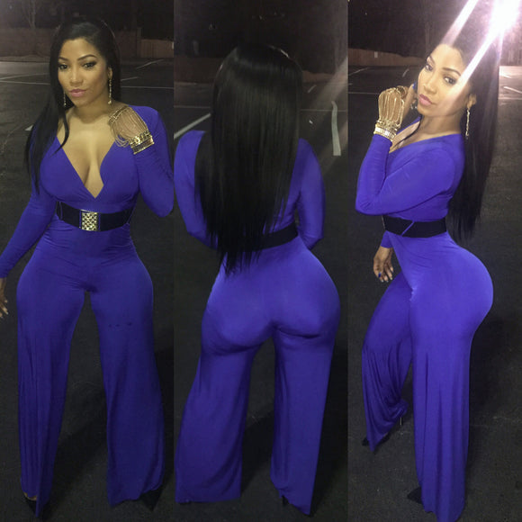 PPS Royal Blue Bodysuit (Belt Included)