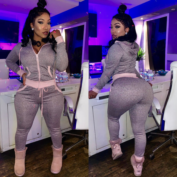 Lite Pink 2 piece joggers set