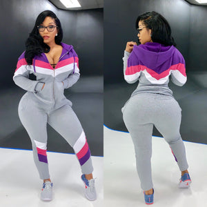 2 Piece Multi colored joggers set