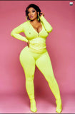 Yellow 2 piece joggers set